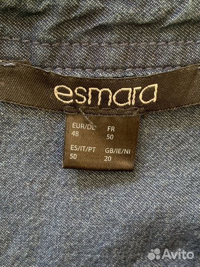 Джинсовое Платье- Рубашка Esmara