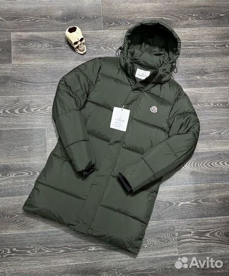 Длинная куртка Moncler зима 3 цвета, 44-56