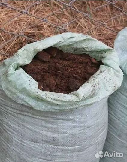 Конский навоз перегной