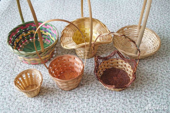Корзины плетеные (цена за все)