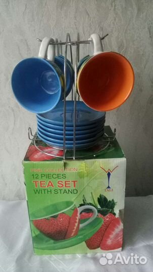 Чайный сервиз с подставкой/держателем