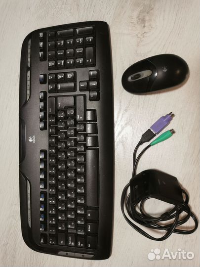 Беспроводная клавиатура и мышь logitech