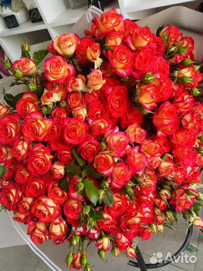 Цветы, букеты с доставкой, роза кустовая