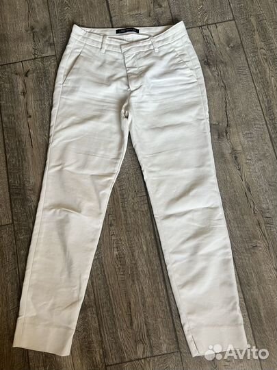 Брюки белые zara s