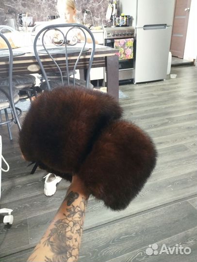 Норковая шапка мужская