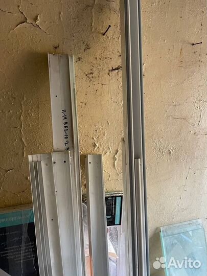 Раздвижные алюминиевые окна с рамой (5,33/1,67)