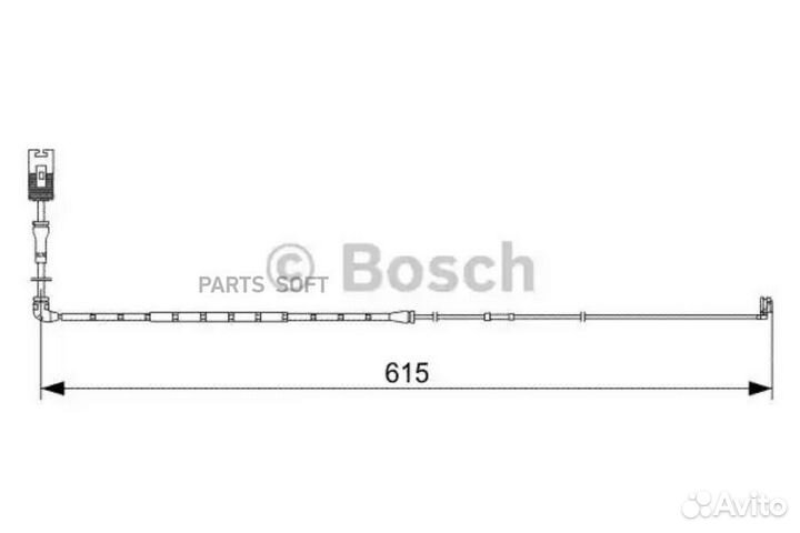 Bosch 1987473056 Датчик износа тормозных колодок