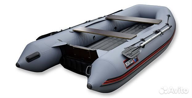 Лодка Хантер 310 А серая