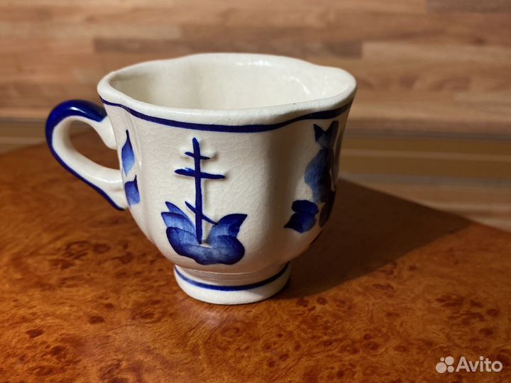 Чашка для святой воды Гжель