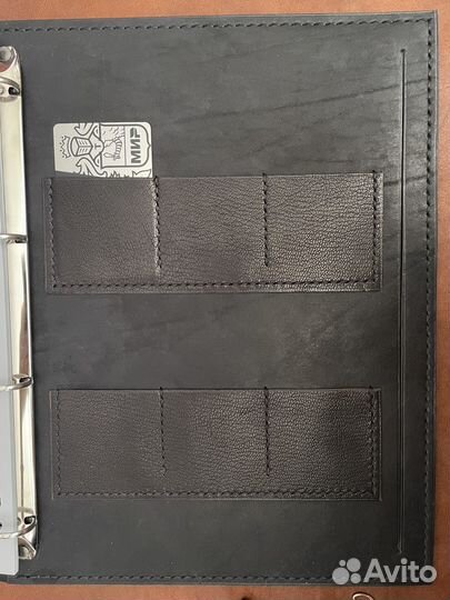 Кожаная Тетрадь А4 на кольцах