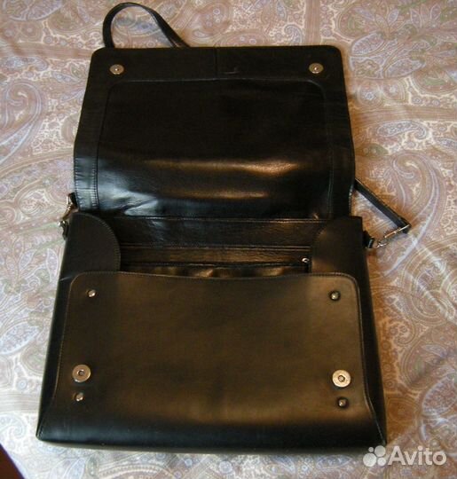 Сумка кожаная женская с клапаном (Сумка почтальон)