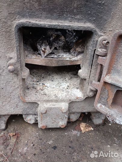 Твердотопливный котел чугунный СССР