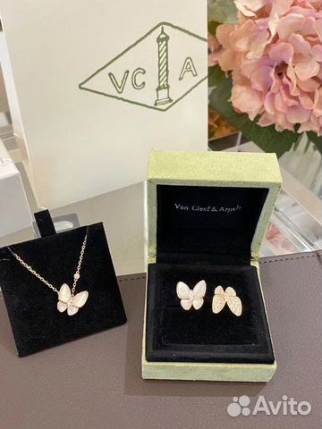 Колье и серьги Van Cleef Butterfly