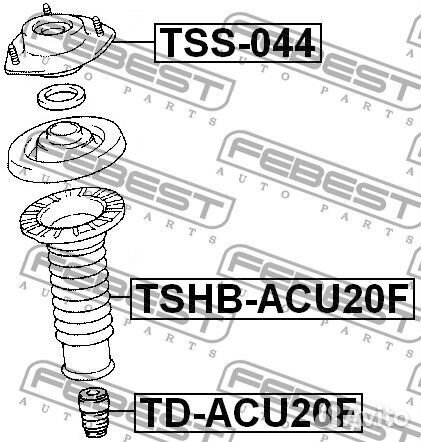 Tshbacu20F Пыльник переднего амортизатора