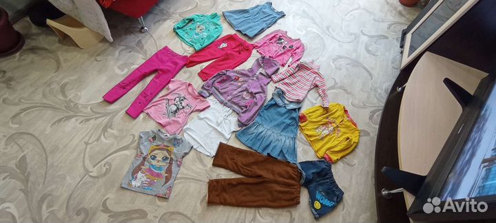 Вещи пакетом для девочки 86 92