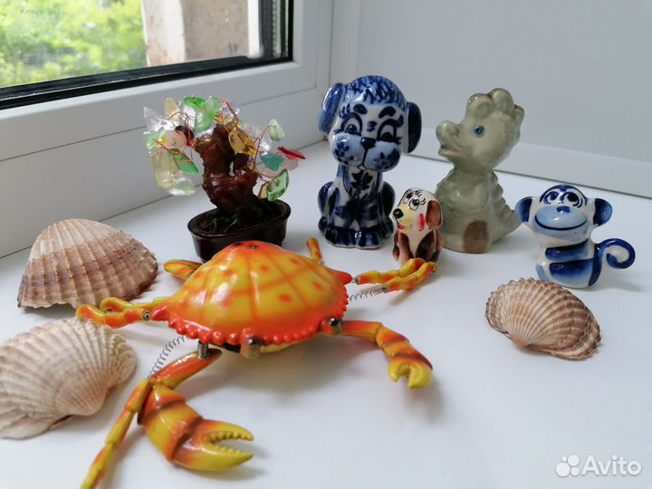 Статуэтки фигурки Гжель и сувениры пакетом