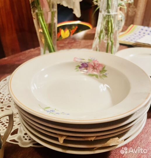 Набор тарелок новый СССР 6 шт + 12 шт