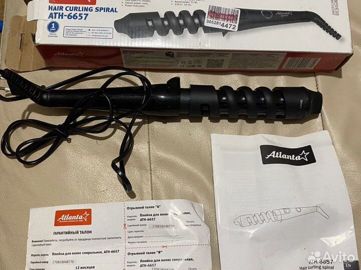 Плойка для волос спиральная