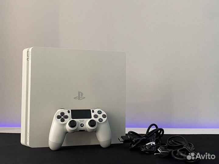 Sony playstation ps 4 slim 1 tb белая (white)