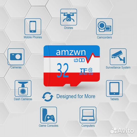 MicroSD 32GB Amzwn Карта памяти