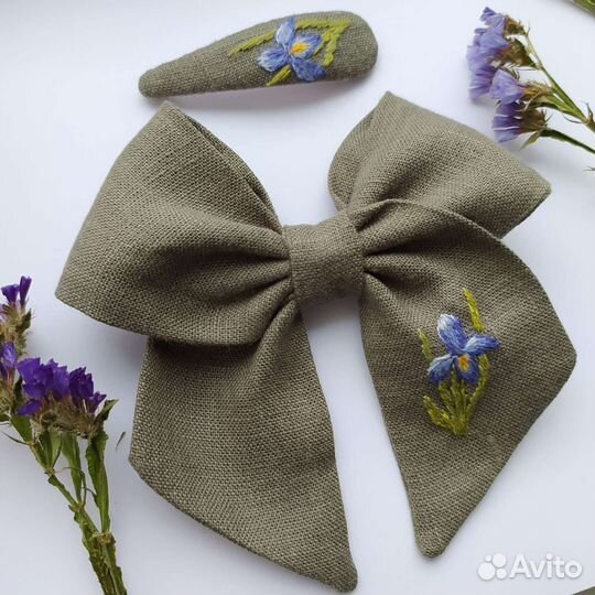 Набор бант и заколка