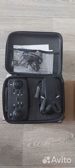 Дрон E88 Pro, черный- 2 камеры