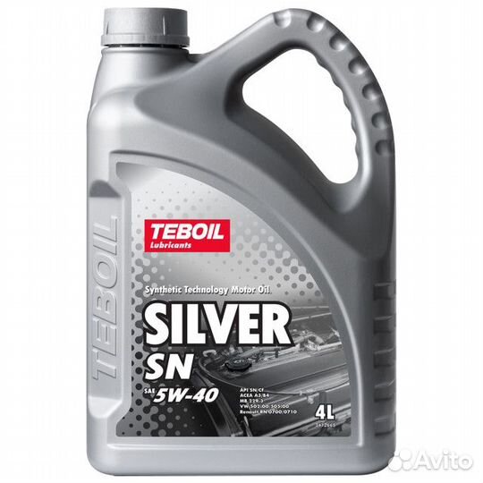 Масло синтетическое teboil Silver SN 5W40 4л