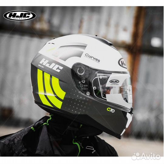 Мотошлем HJC C-70 curves MC4HSF