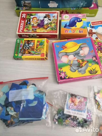 Пазлы пакетом много