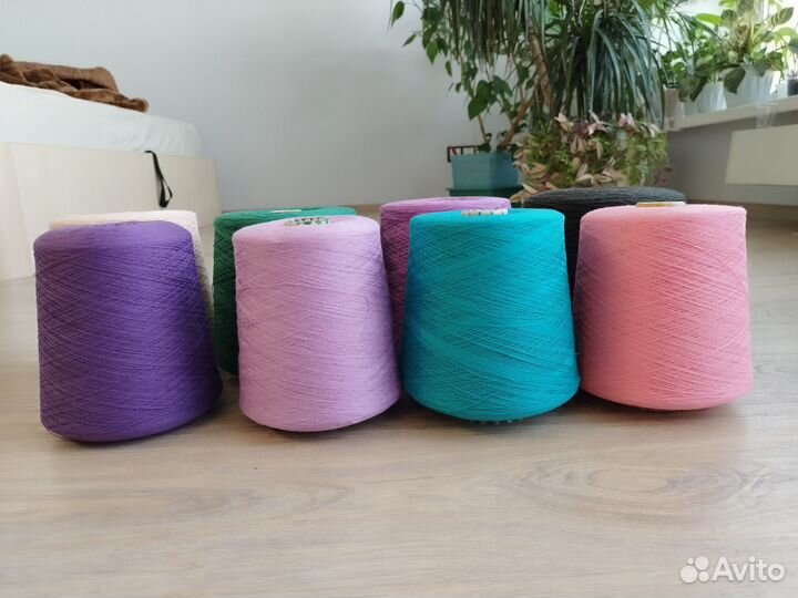 Пряжа бобинная хлопок Италия, Турция