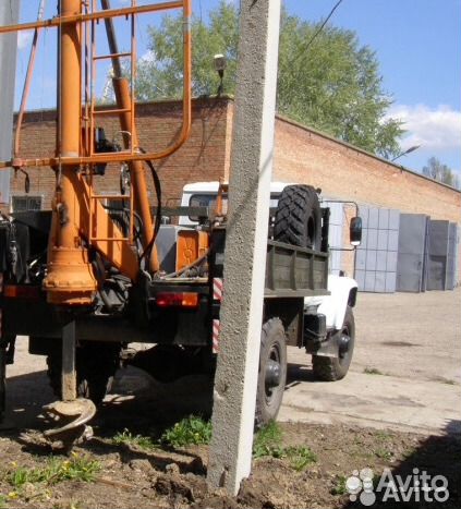 Установка столбов,бурение ям,бурение ям под заборн