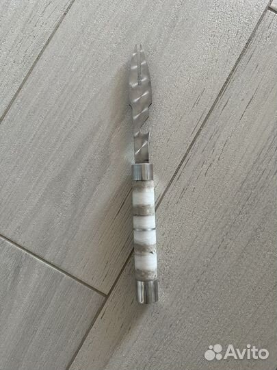 Набор шампуров ручной работы 6шт + вилка, серый