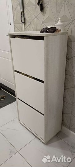 Обувница белая лофт