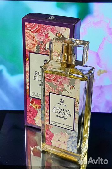 Духи женские Russian flowers, Белый гиацинт Мимоза