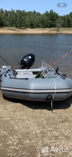 Продам лодка hunter 340 + мотор hidea 15 л.с