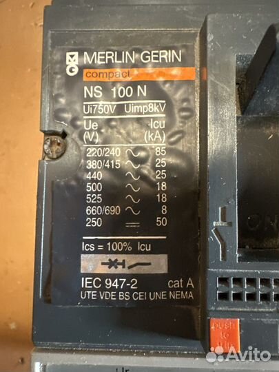 Merlin Gerin compact NS100N NS100 160 250 N/H/NA