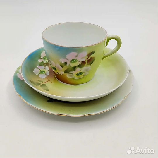 Чайное трио фабрика М.С.Кузнецова 19-20вв