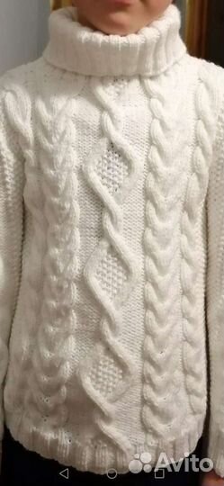 Мужской свитер вязаный