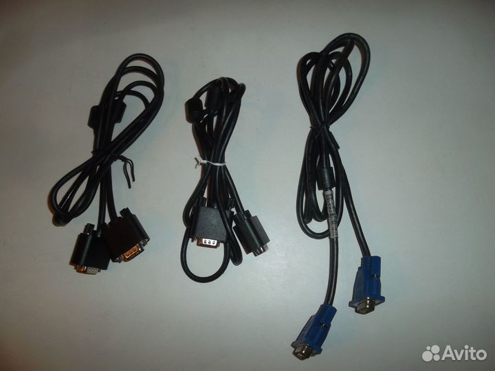 Кабель VGA 15p - VGA 15p, длина 1,8м, 3 шт