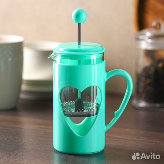 Френч-пресс стеклянный Доляна «Комплимент», 350 мл