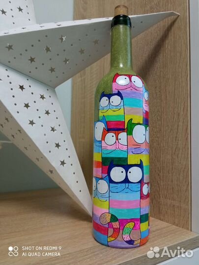 Бутылка декоративная