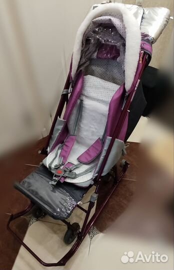 Детские санки коляска