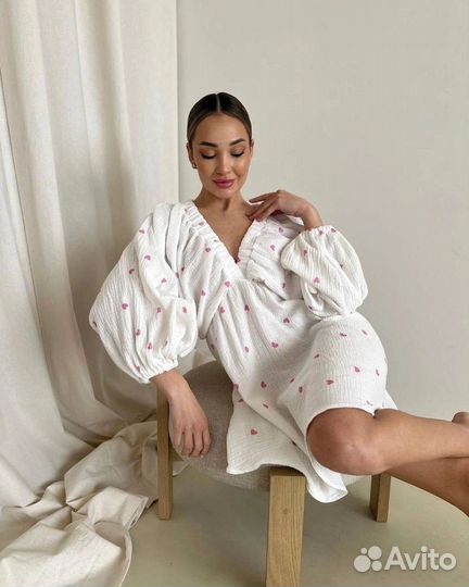 Платье из муслина женское