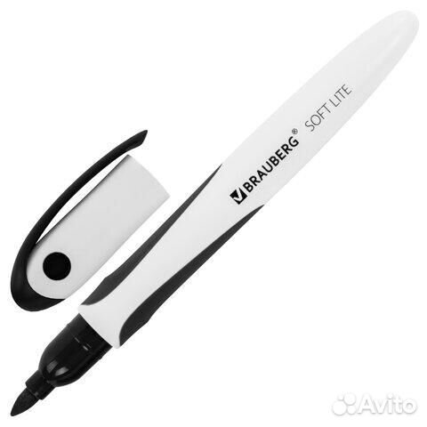 Маркер стираемый для белой доски черный, brauberg