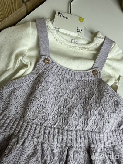 Боди и сарафан новые С&А 62 для девочки