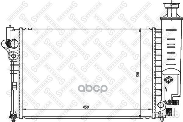 1025104SX радиатор системы охлаждения Peugeot