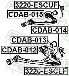 Опора шаровая 3220-escuf 3220-escuf Febest