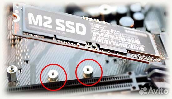 Винт и стойка для SSD M2 NvMe диска