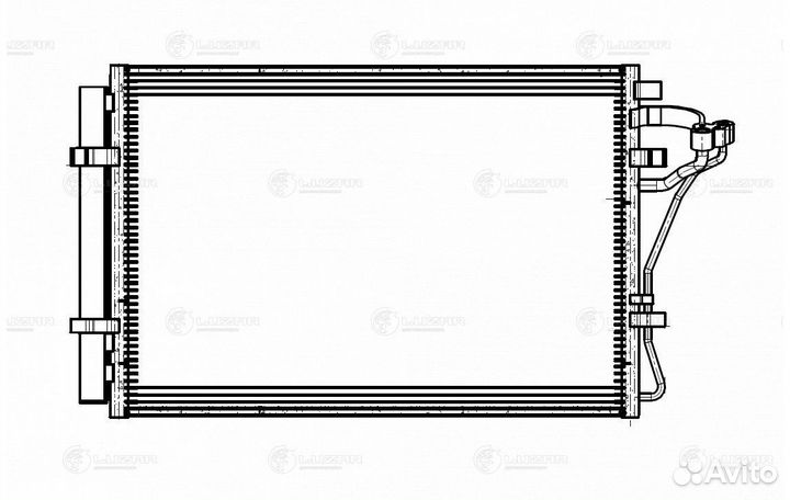 Радиатор кондиционера Хендай Крета 15