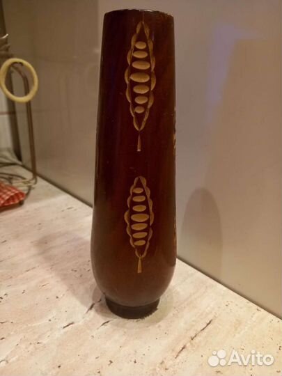 Ваза из дерева резная СССР